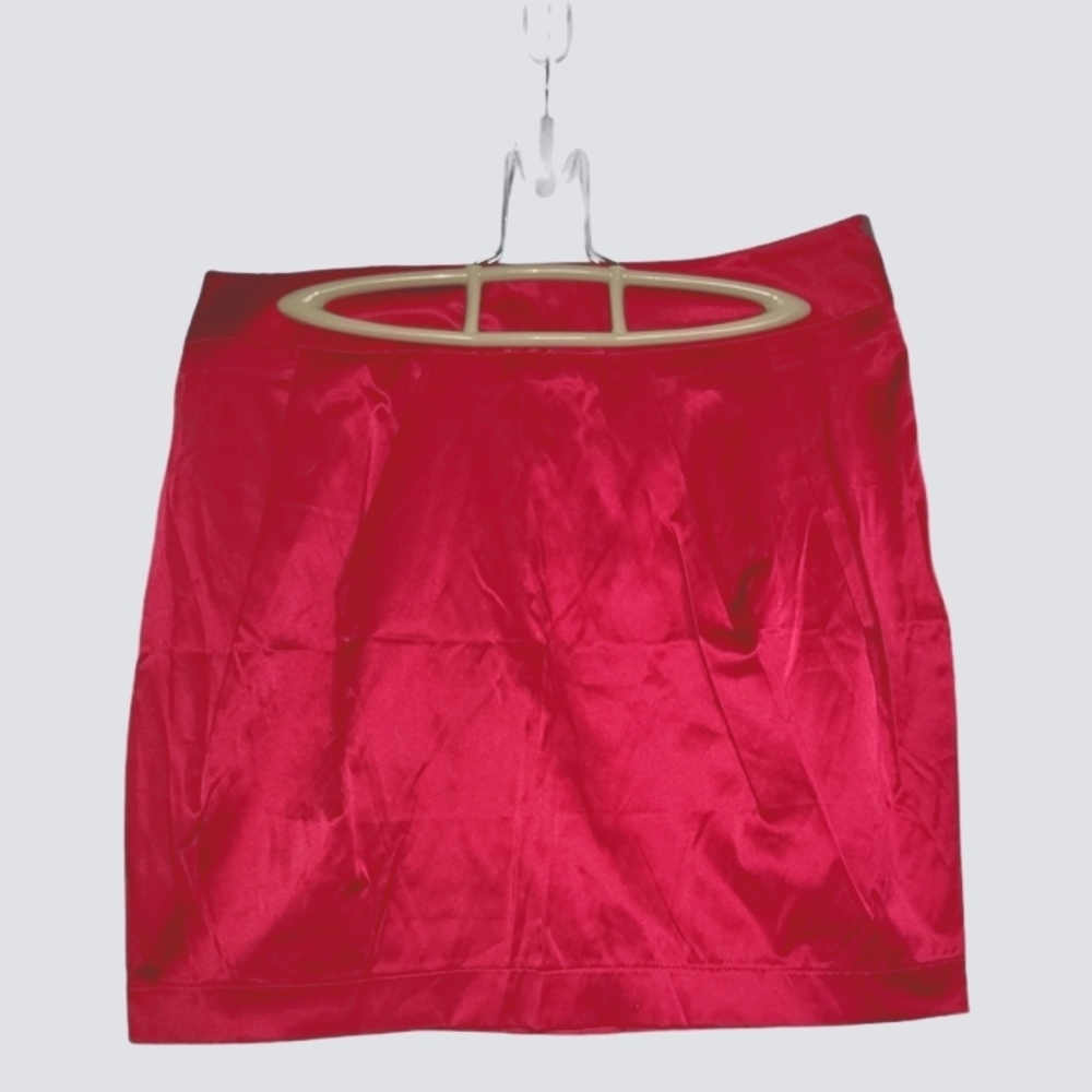 Pink Satin Skirt